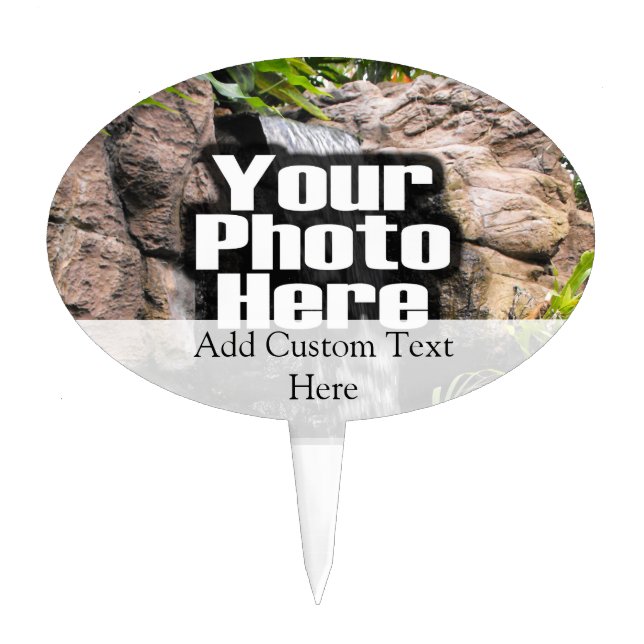 Custom Photo Cake Topper (Front)