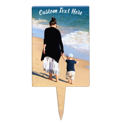 Custom Photo Cake Topper with Your Photos and Text