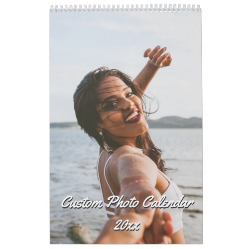 Custom Photo Calendar - Create your own personalized calendars with your custom images. Add your favorite photo, design or artwork to create something really unique and special. To edit this design template, click 'Change' and upload your own images as shown above.

Treat yourself or make the perfect gift for family, friends, parents and grandparents!