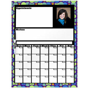 Custom Photo Calendar Dry Erase Board