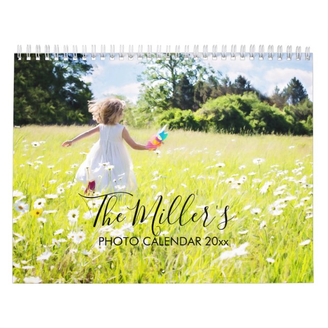 Custom Photo Calendar, Editable Calendar (Cover)