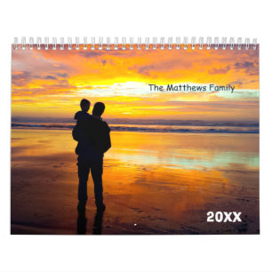 Custom Photo Calendar Editable Year Text