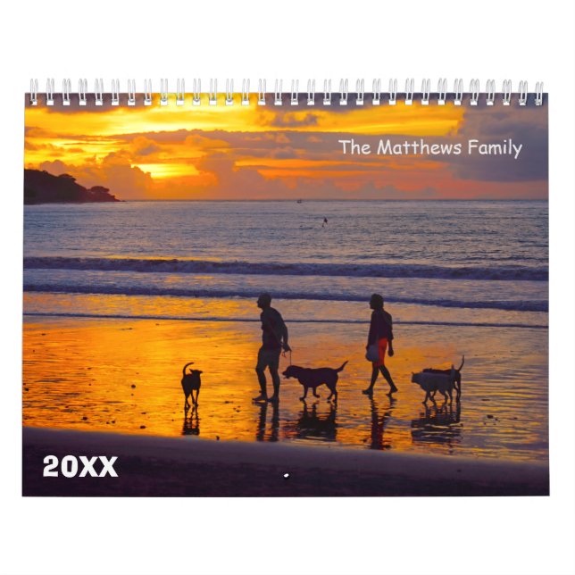 Custom Photo Calendar | Editable Year Text (Cover)