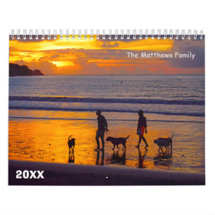 Custom Photo Calendar Editable Year Text