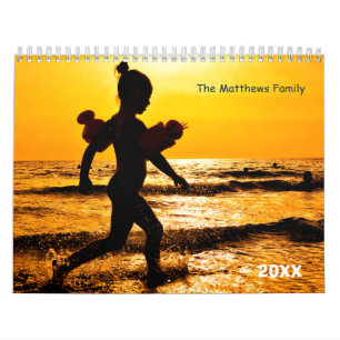 Custom Photo Calendar Editable Year Text