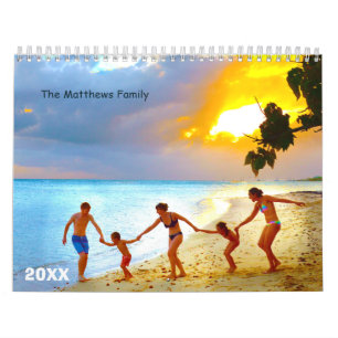 Custom Photo Calendar Editable Year Text