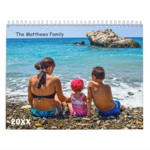 Custom Photo Calendar Editable Year Text
