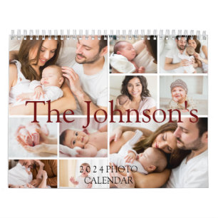 Custom Photo Calendar Editable Year Text