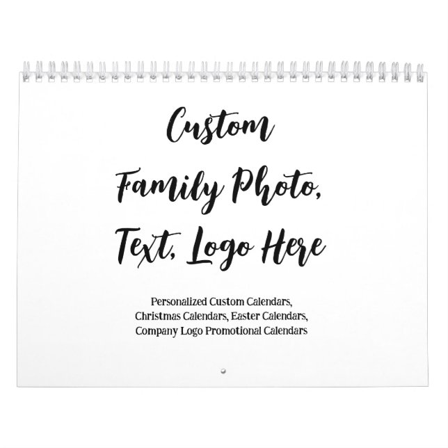 Custom Photo Calendar - Personalized Family Gift (Cover)