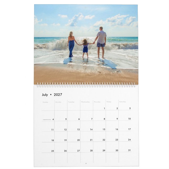 Custom Photo Calendar Personalized Your Photos (Jul 2027)