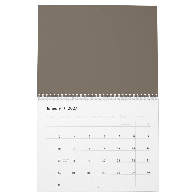 Custom Photo Calendar | Two-Page Layout | Personal (Jan 2027)