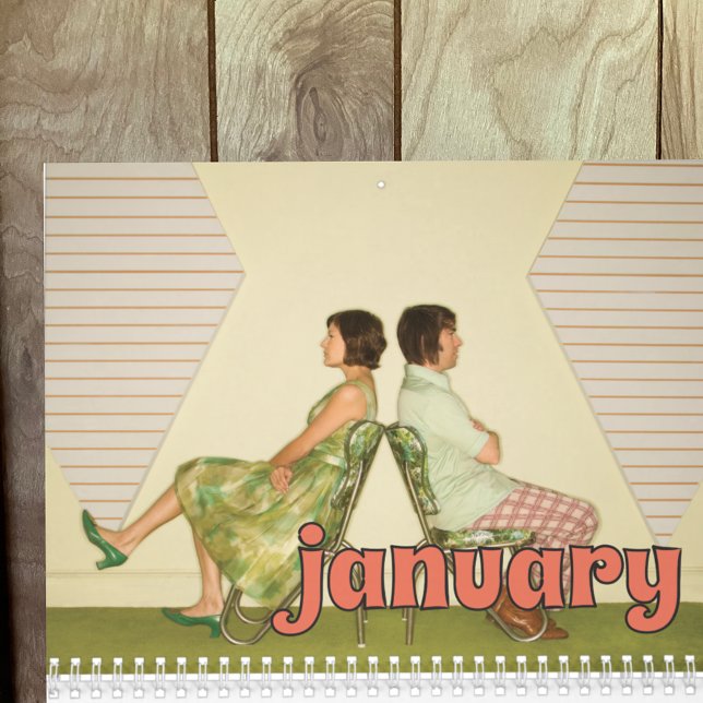 Custom Photo Calendar with Retro Style Lettering (Creator Uploaded)