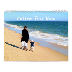 Custom Photo Calendar with Your Photos and Text