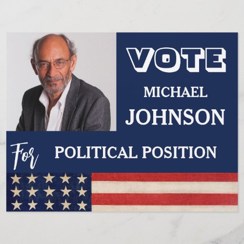 Custom Photo Campaign Political  Flyer