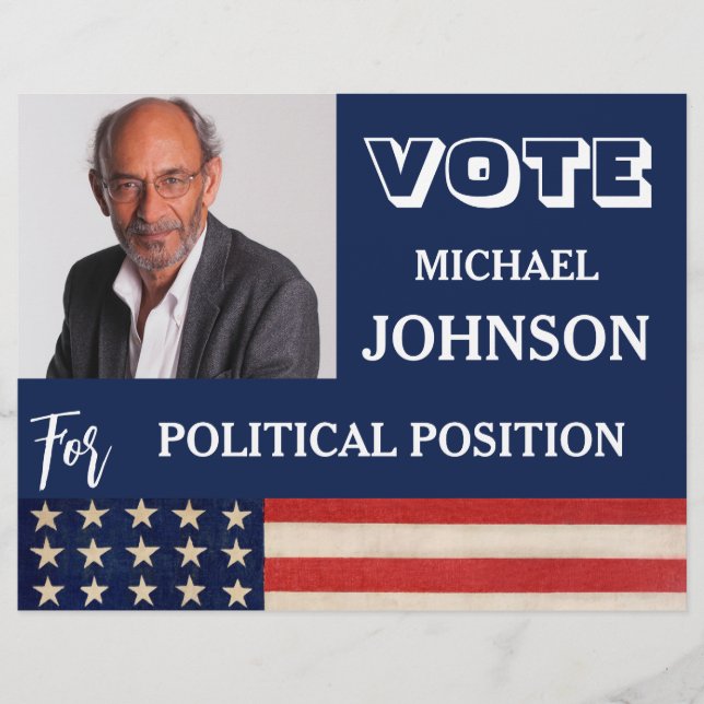 Custom Photo Campaign Political  Flyer (Front)