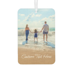 Custom Photo Car Air Freshener Personalized Text