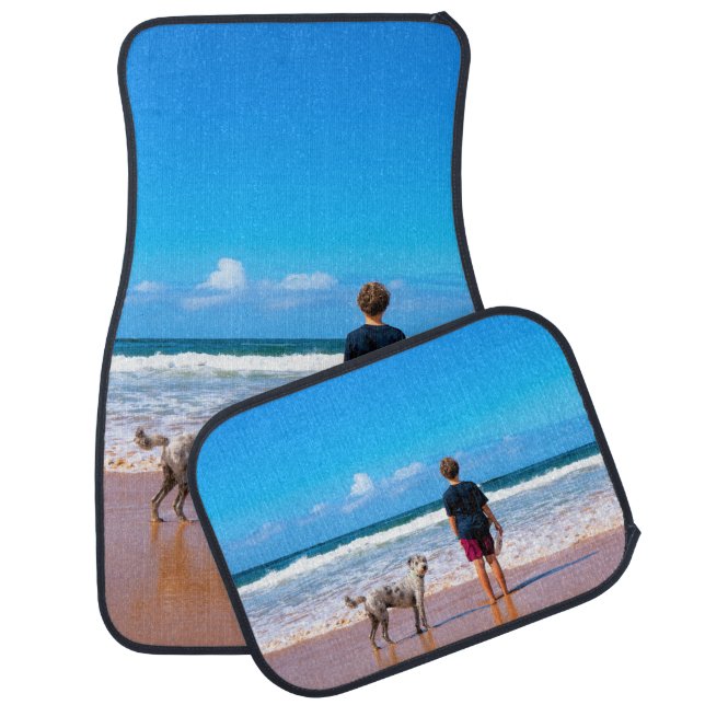 Custom Photo Car Floor Mat with Your Pet Photos (Set)