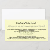 Custom Photo Card (Front/Back)