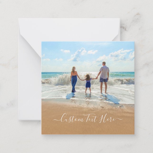Custom Photo Card with Your Photos and Text (Front)