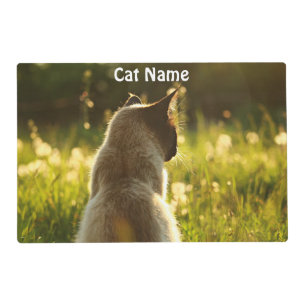 Custom Photo Cat Food Mat