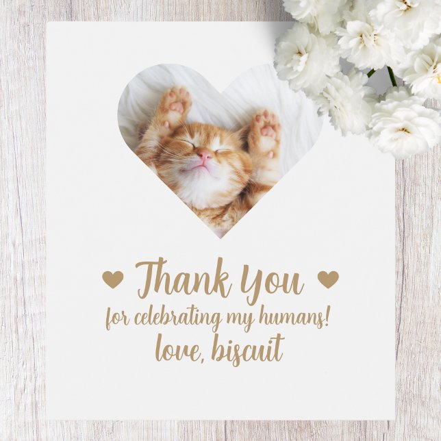 Custom Photo Cat I Do Too Wedding Wine Label (Creator Uploaded)