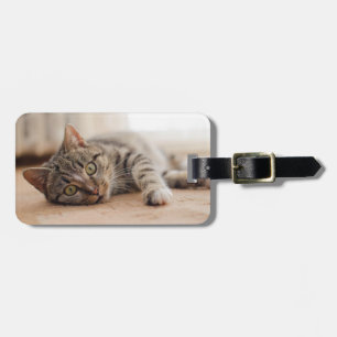 Custom Photo Cat Luggage Tag