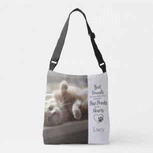 Custom Photo Cat Memorial Crossbody Bag