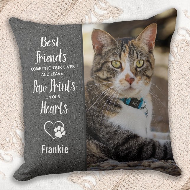 Custom Photo Cat Memorial Throw Pillow (Creator Uploaded)
