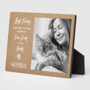 Custom Photo Cat Pet Memorial Plaque