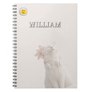 Custom photo cat pet notebook