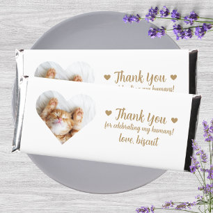 Custom Photo Cat Wedding  Hershey Bar Favors
