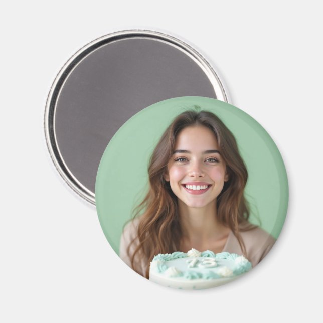 Custom Photo Celebration Keepsake Refrigerator  Magnet (Front/Back)