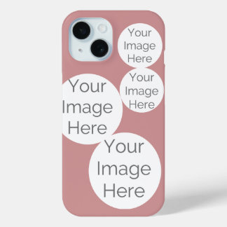 custom photo cell pink iPhone 15 case