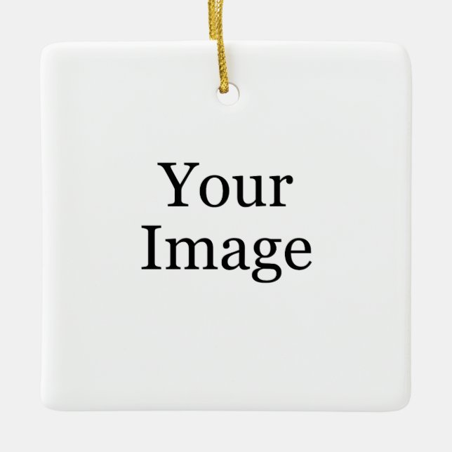 Custom Photo Ceramic Ornament (Front)