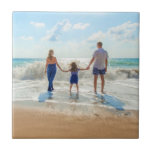 Custom Photo Ceramic Tile Gift with Your Photos<br><div class="desc">Custom Photo Ceramic Tile - Unique Your Own Design - Personalized Family / Friends or Personal Tiles Gift - Add Your Photo / or Text - Resize and move elements with Customization tool ! Good Luck - Be Happy :)</div>