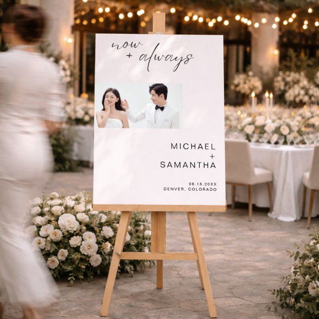 Custom Photo Chic Wedding Celebration Foam Board (Creator Uploaded)