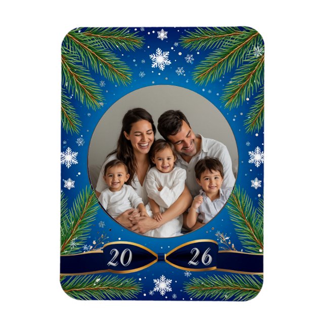 🎁Custom Photo Christmas Frame Magnet Gift ✨ (Vertical)