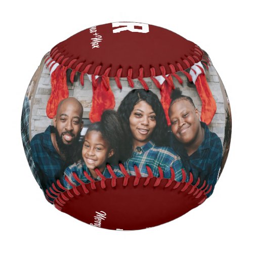 Custom Photo Christmas Gift Baseball