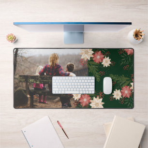 Custom Photo Christmas Holiday Large Mouse Desk Mat