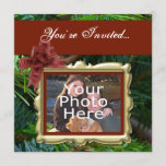 Custom Photo Christmas Holiday Party Invitation
