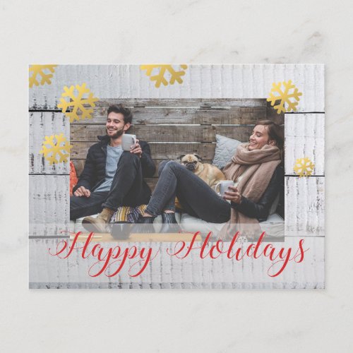 Custom Photo Christmas Holiday Postcard