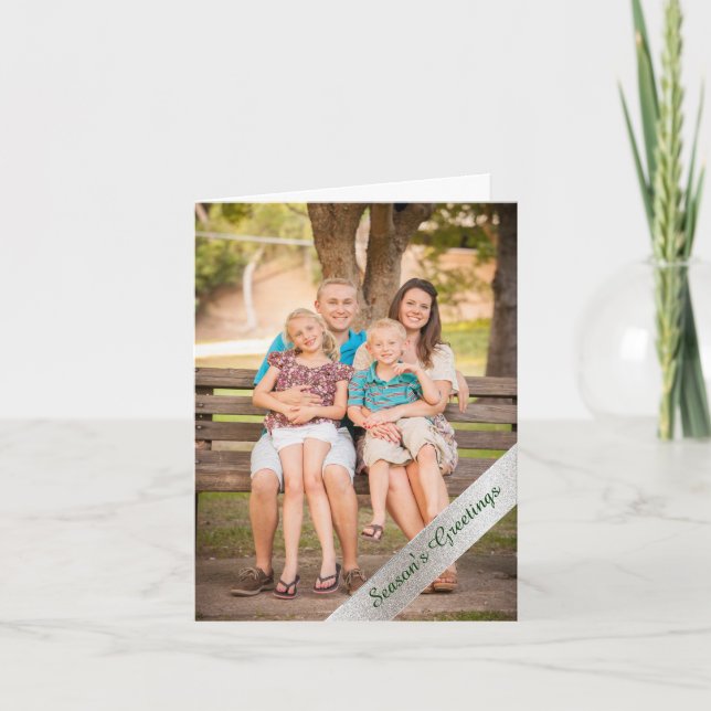 Custom Photo Christmas Note Card (Front)