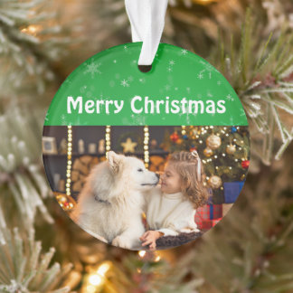 Custom Photo Christmas Ornament