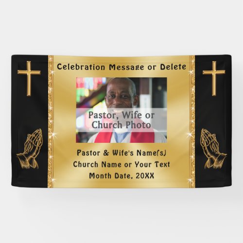 Custom Photo Church or Pastor Anniversary Banner