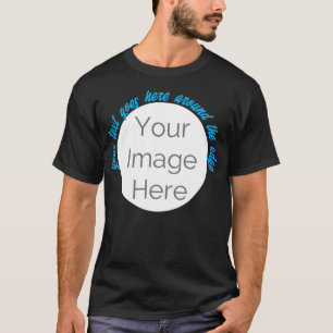 Custom Photo Circle T-Shirt – Add Text & Image