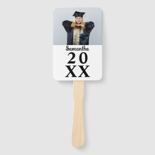 Custom Photo Class of 2026 Graduation Party Senior Hand Fan