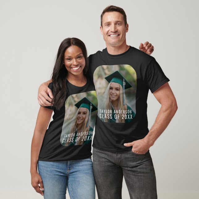 Custom Photo Class of 20XX Graduation  Unisex T-Shirt (Unisex)