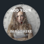 Custom Photo Classic Personalized image Template   Dart Board<br><div class="desc">Personalize the dart board with your custom image easily.</div>