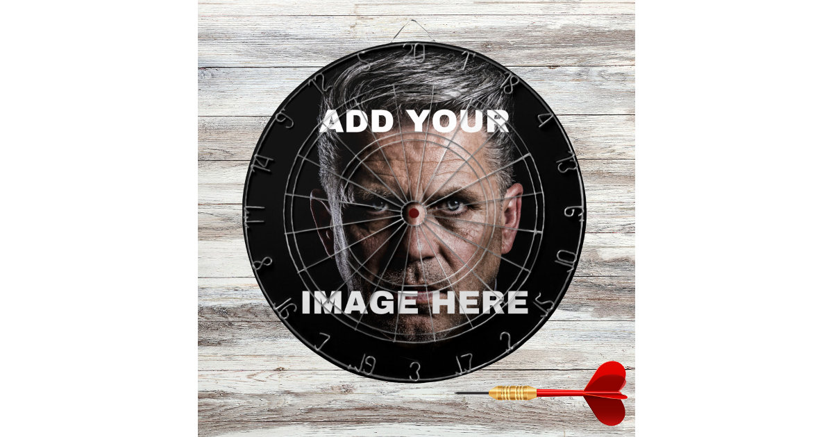 Custom Photo Classic Personalized image Template Dart Board | Zazzle