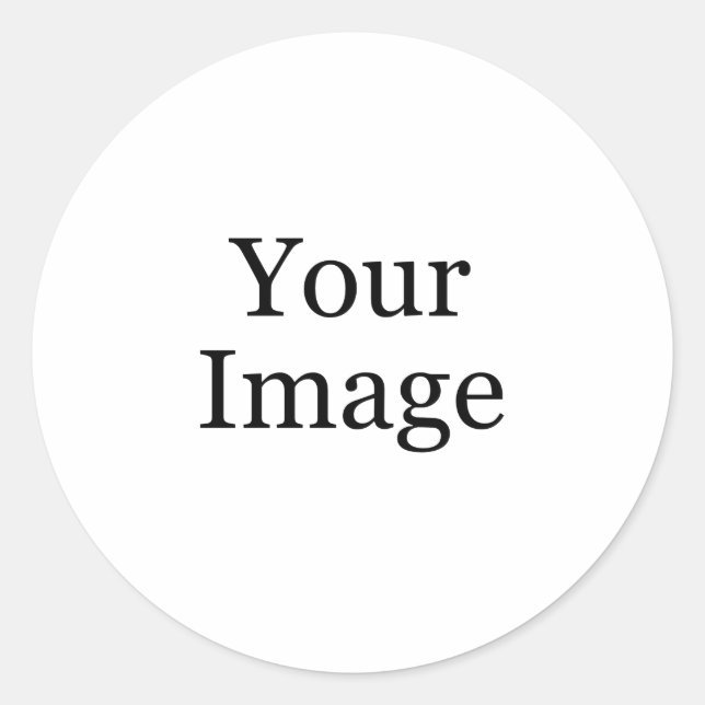 Custom Photo Classic Round Sticker (Front)